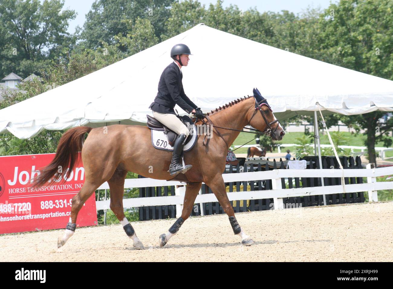 Bluegrass Festival Horse Show 2023 held at Kentucky Horse Park, Lexington, Kentucky, USA Stock Photo