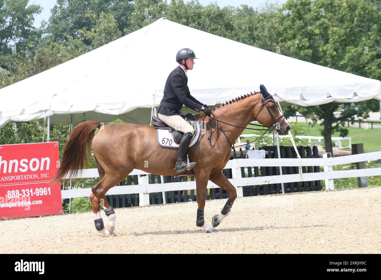 Bluegrass Festival Horse Show 2023 held at Kentucky Horse Park, Lexington, Kentucky, USA Stock Photo