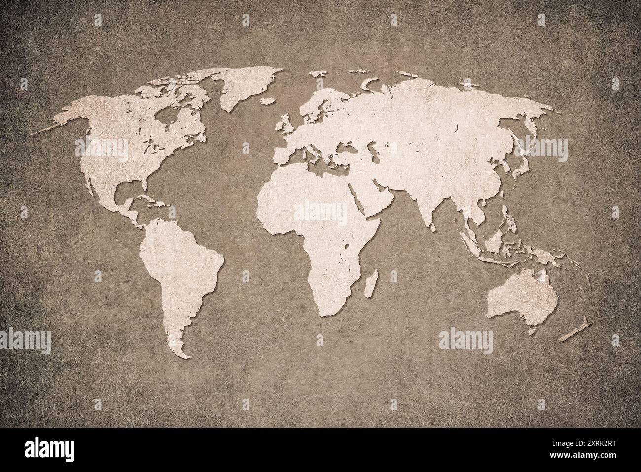 Old map of the world in grunge style. Perfect vintage background Stock ...