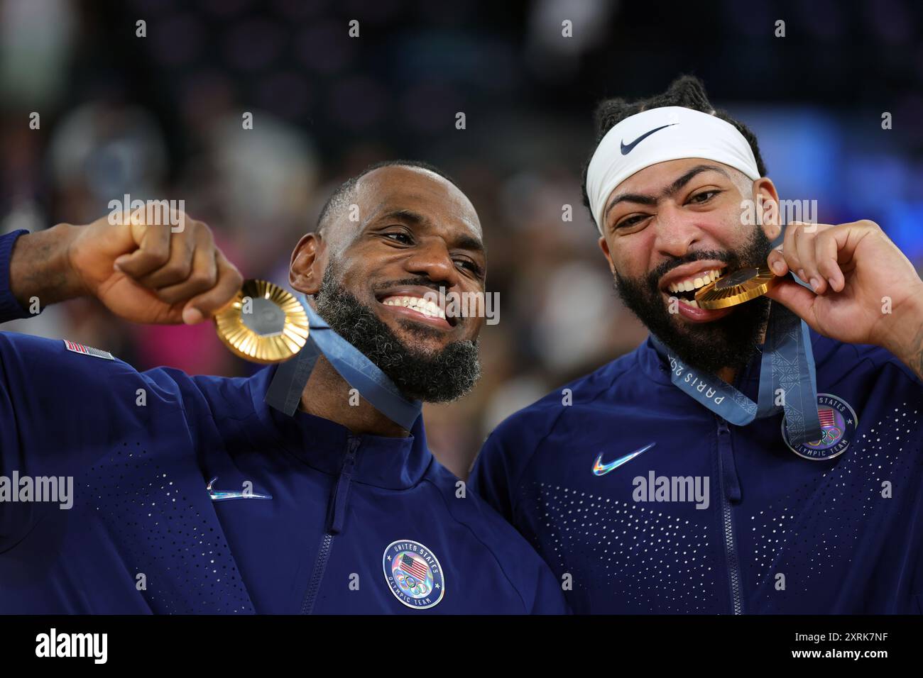 PARIS, FRANCE - AUGUST 10: LeBron James of United States and Anthony ...