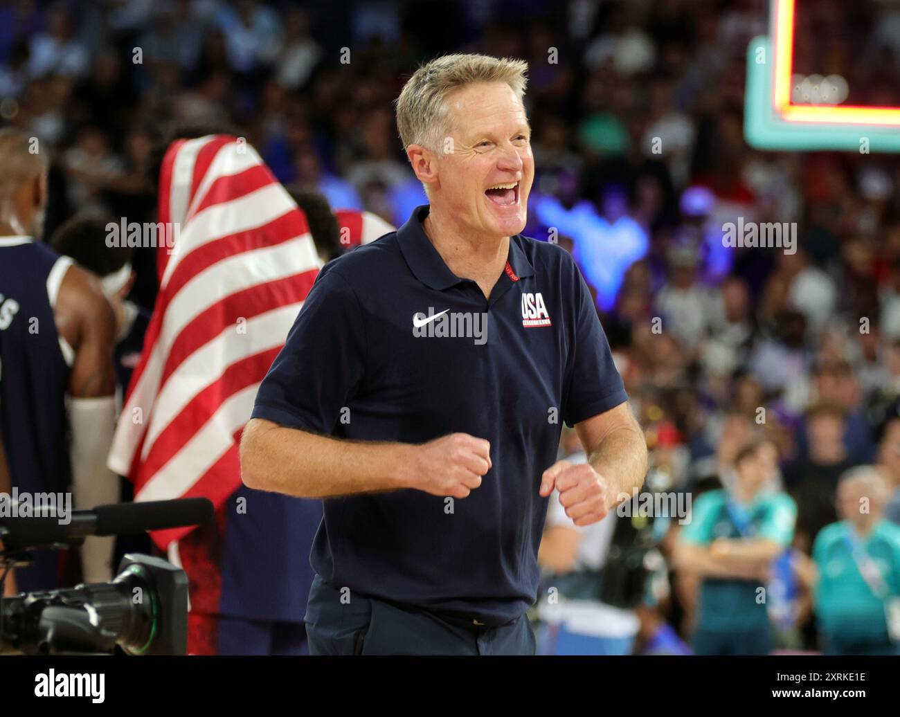 PARIS, FRANCE - AUGUST 10: Steve Kerr head coach of United States