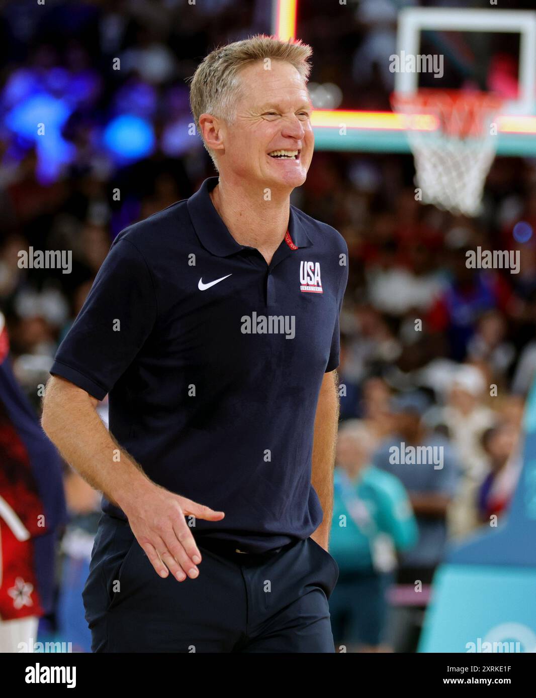 PARIS, FRANCE - AUGUST 10: Steve Kerr head coach of United States
