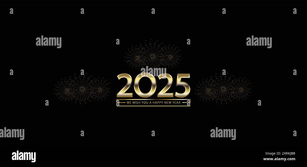 Embracing the Future Welcome 2025 with Open Arms Stock Vector
