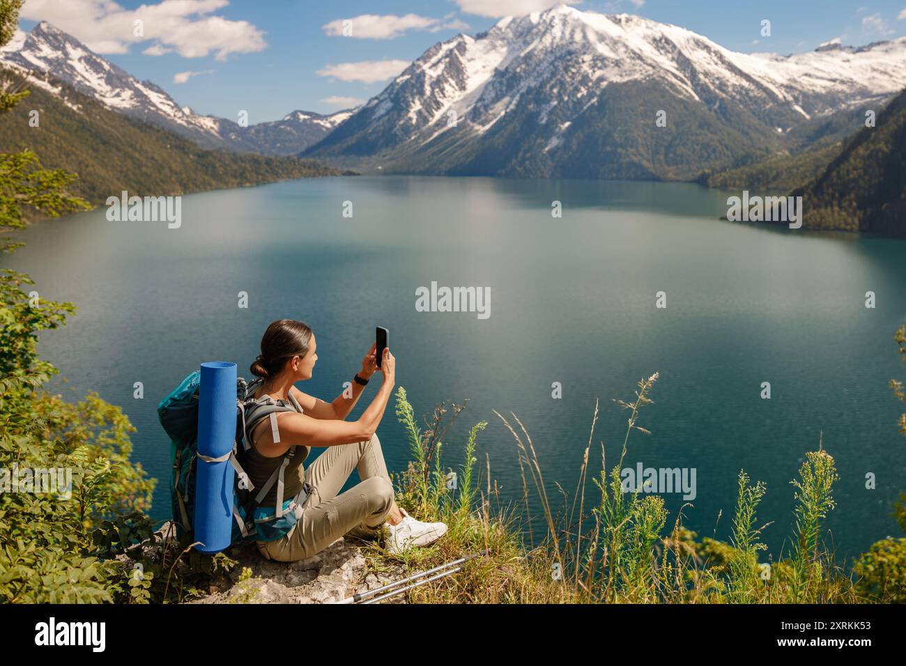 Hiker captures stunning view hi-res stock photography and images - Alamy