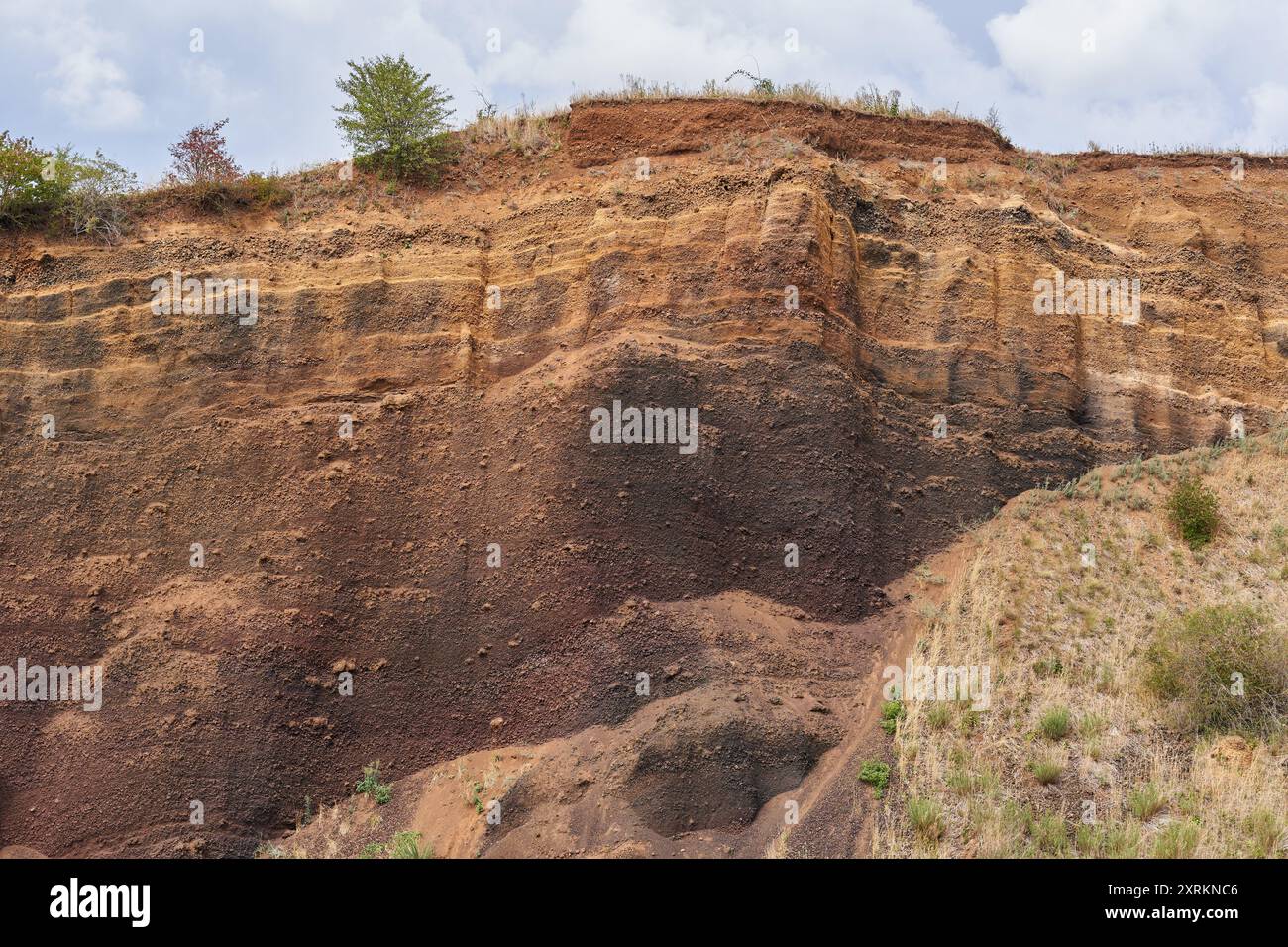 Extinct volcano landscape from a caldera inactive for millions of years ...