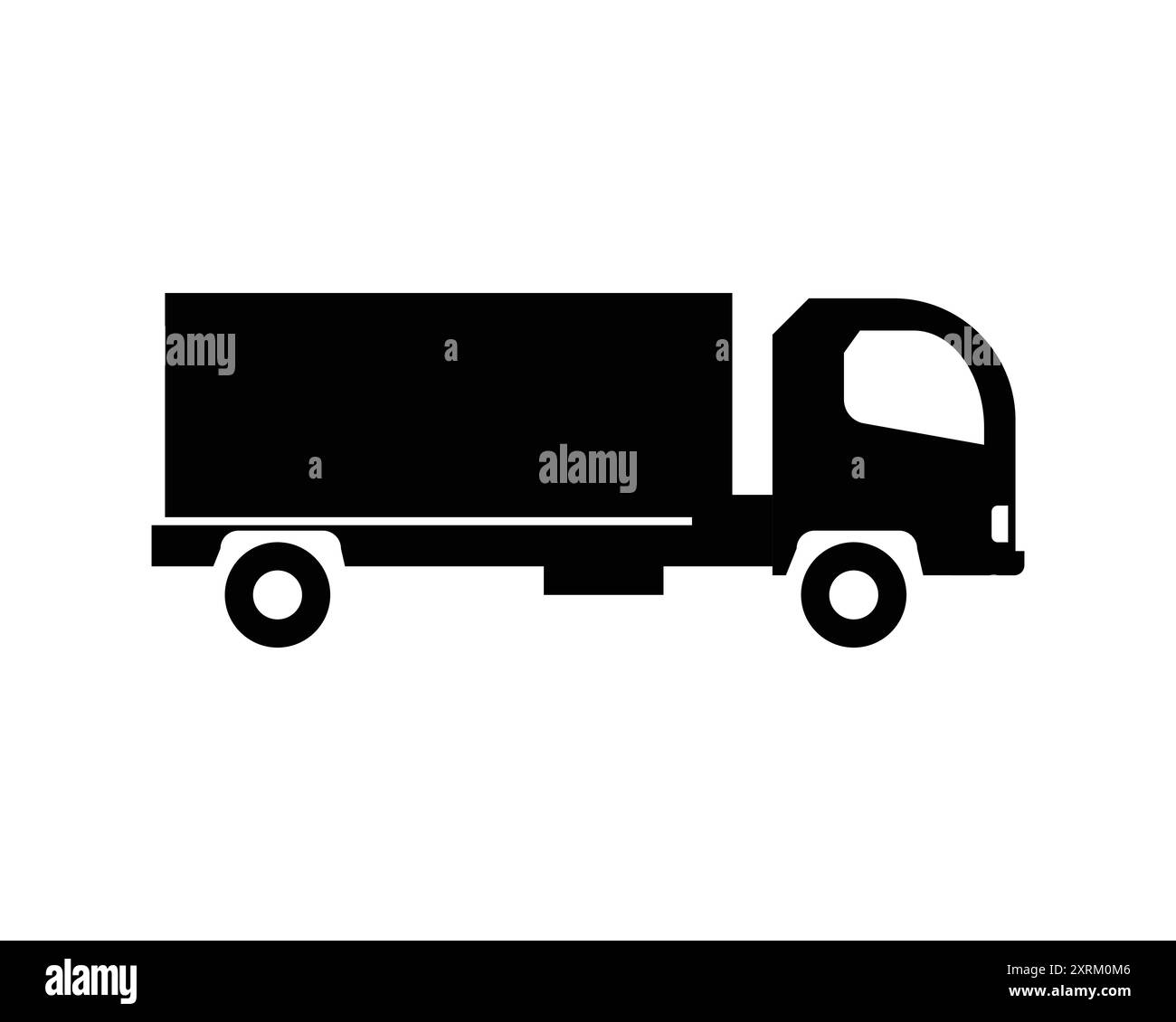 lorry silhouette stock vector Stock Vector
