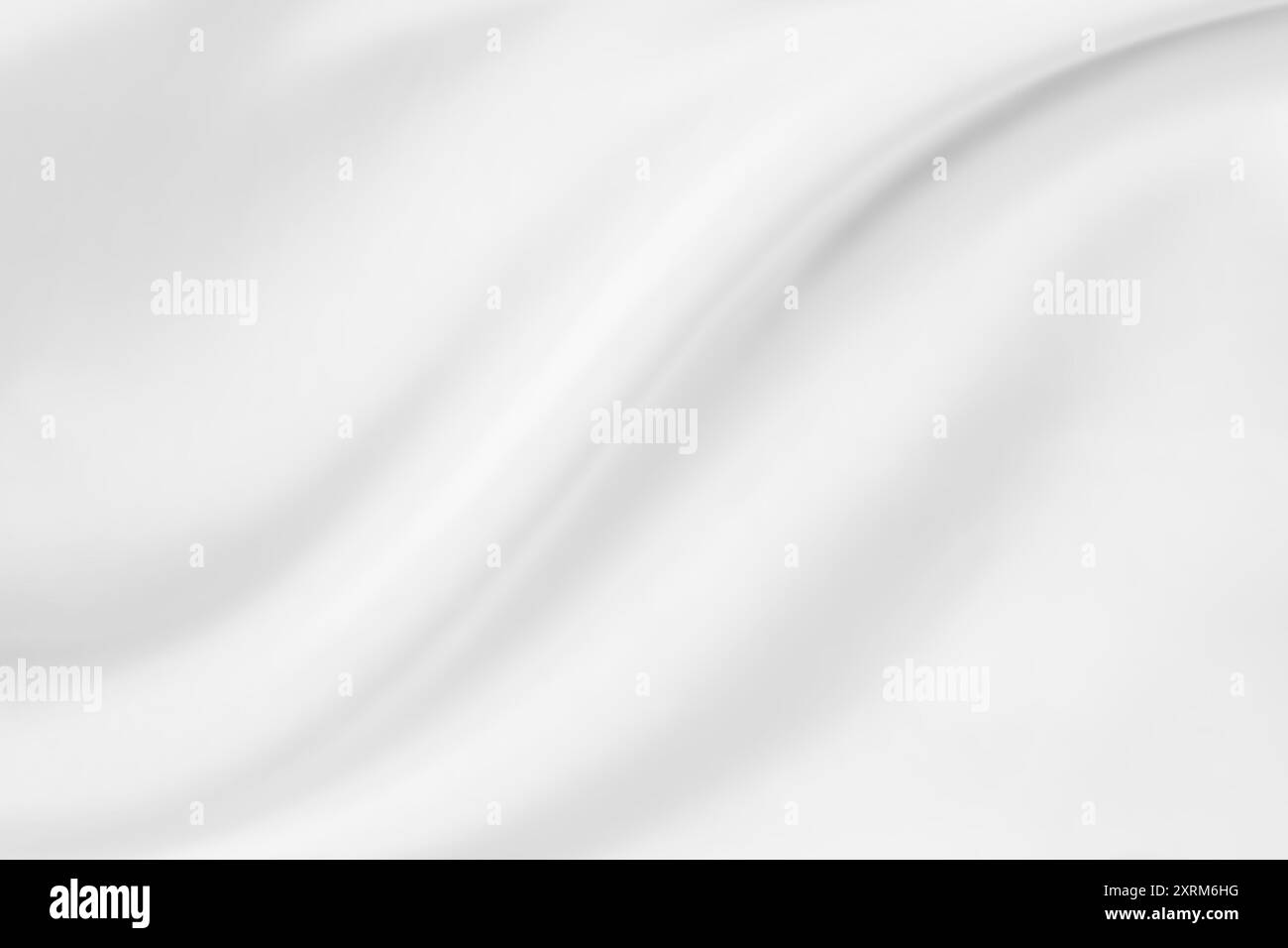 Abstract white fabric with soft wave texture background Stock Photo