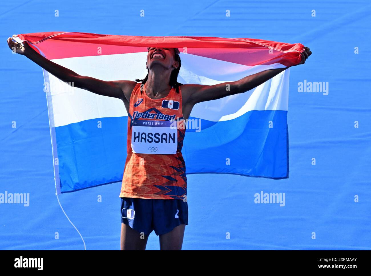 Sifan Hassan (NED) Gold medal, Athletics, Women's Marathon during the