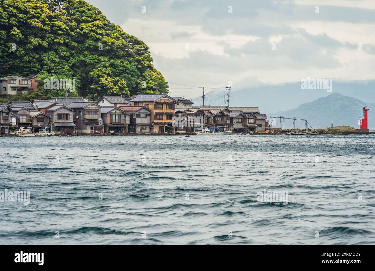 Old japanese village with traditional houses hi-res stock 
