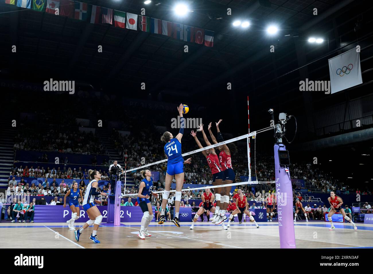 Paris, France. 11th Aug, 2024. Ekaterina Antropova of Italy, Chiaka