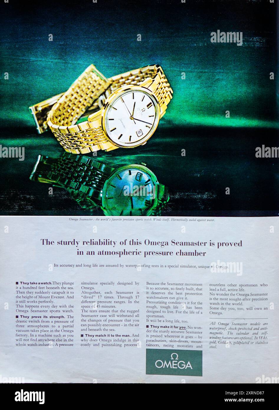 Vintage omega seamaster hi-res stock photography and images Vintage omega seamaster hi-res stock photography and images