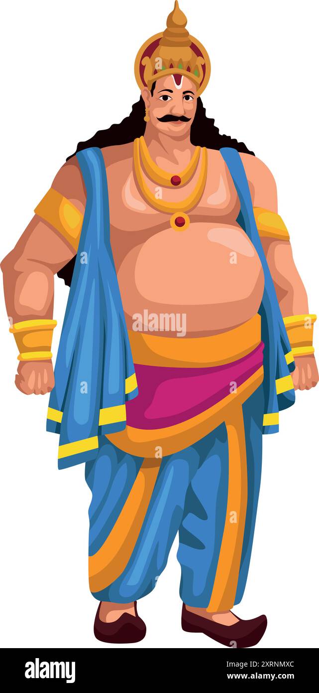 king mahabali of hindu mythology Stock Vector Image & Art - Alamy