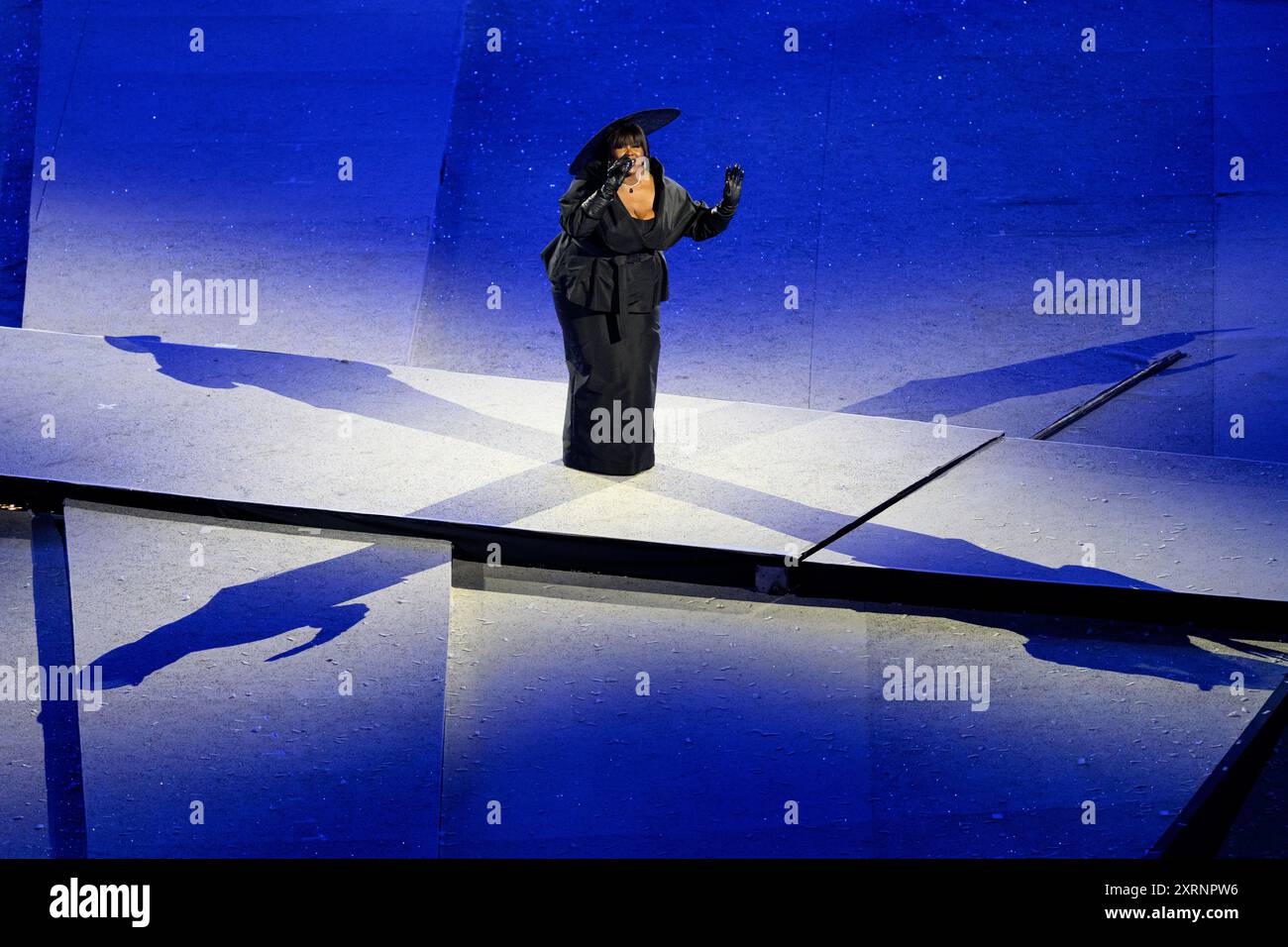 Paris, France. 12th Aug, 2024. 240811 Yseult performs the song My Way ...