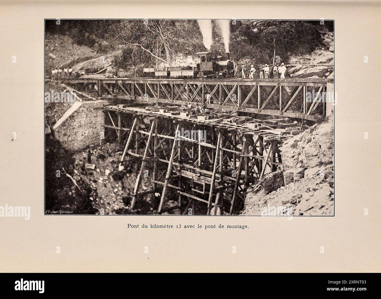 Vintage image of the 1900s construction of the colonial