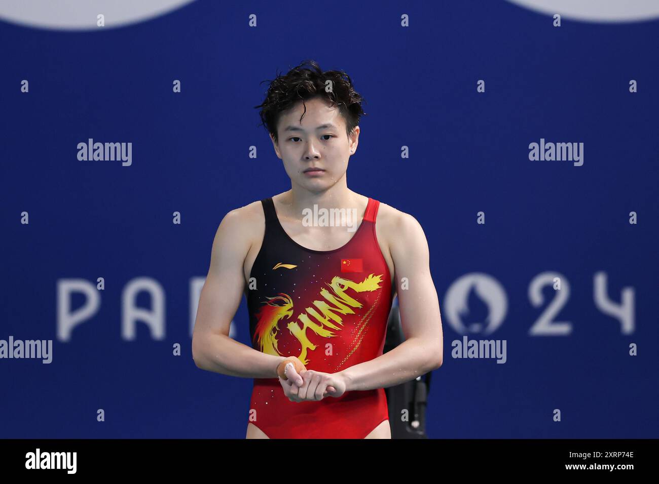 **CHINESE MAINLAND, HONG KONG, MACAU AND TAIWAN OUT** Chinese diver ...