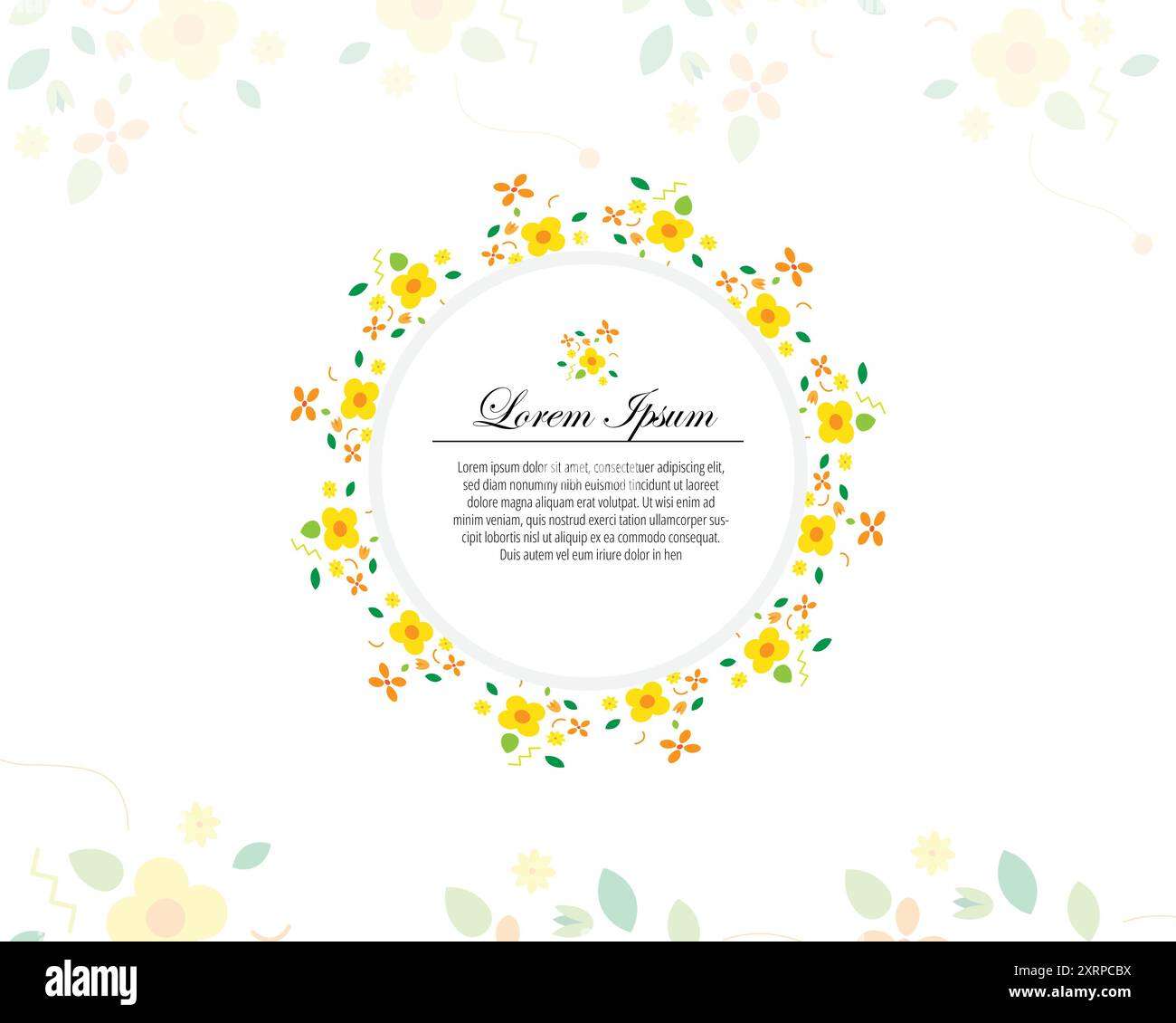 Abstract card floral background Stock Vector