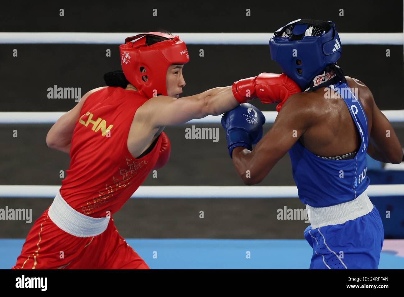 **CHINESE MAINLAND, HONG KONG, MACAU AND TAIWAN OUT** Chinese boxer Li ...