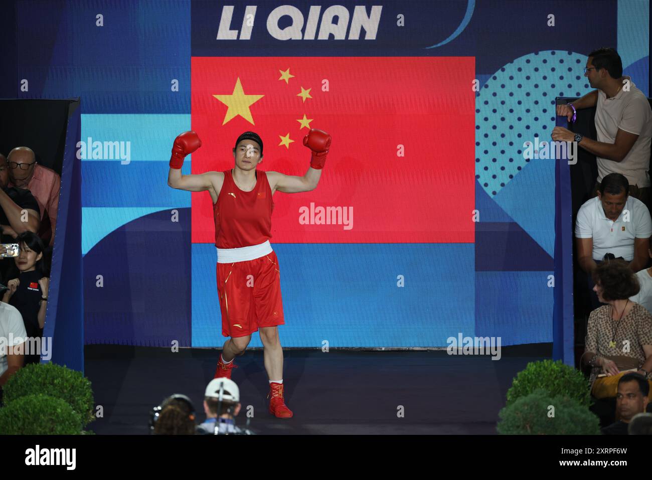 **CHINESE MAINLAND, HONG KONG, MACAU AND TAIWAN OUT** Chinese boxer Li ...
