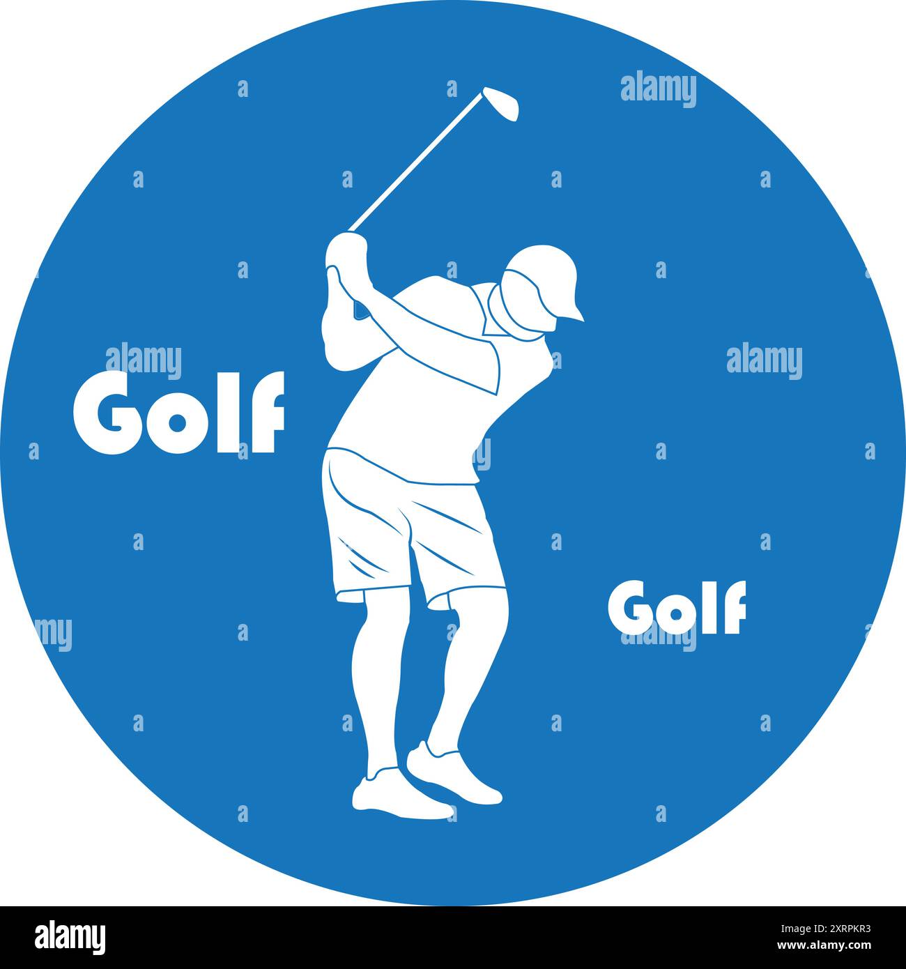 Golf tee and ball cut out Stock Vector Images - Alamy