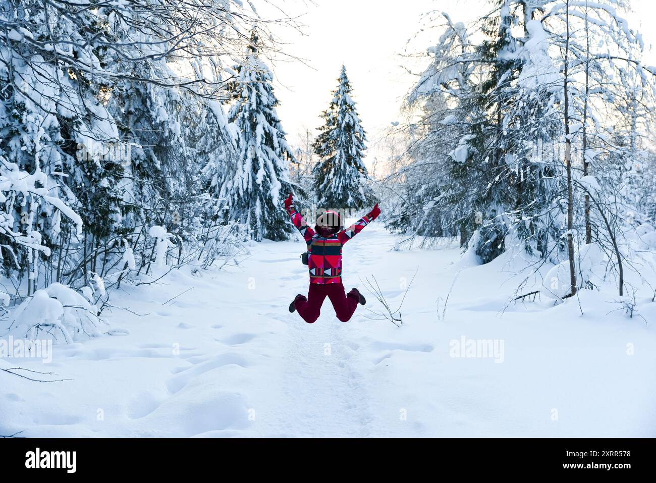 Beautiful woman jumping in forest hi-res stock photography and images ...