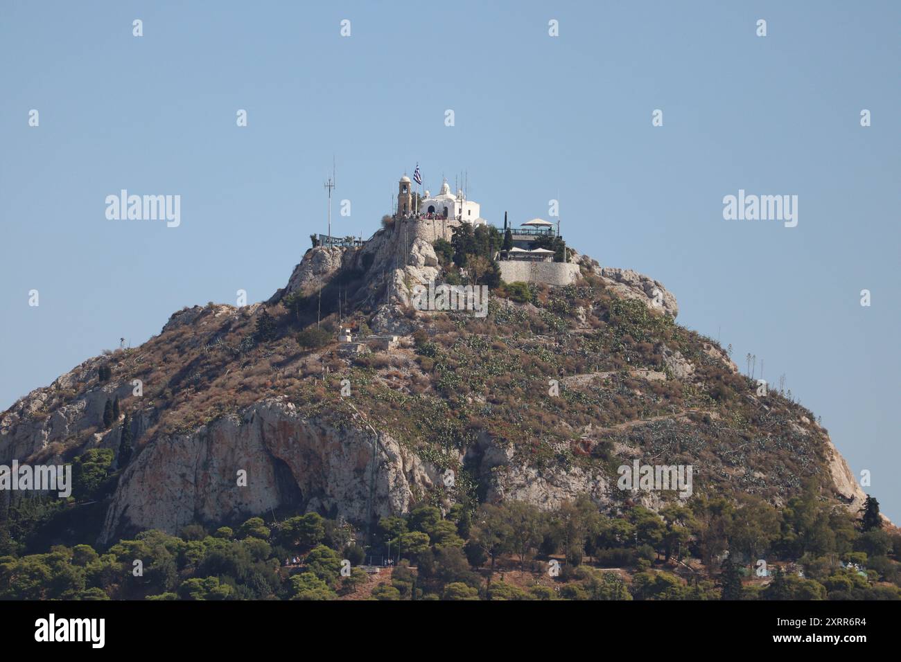 Mount Lycabettus - Highest Point in Athens Stock Photo