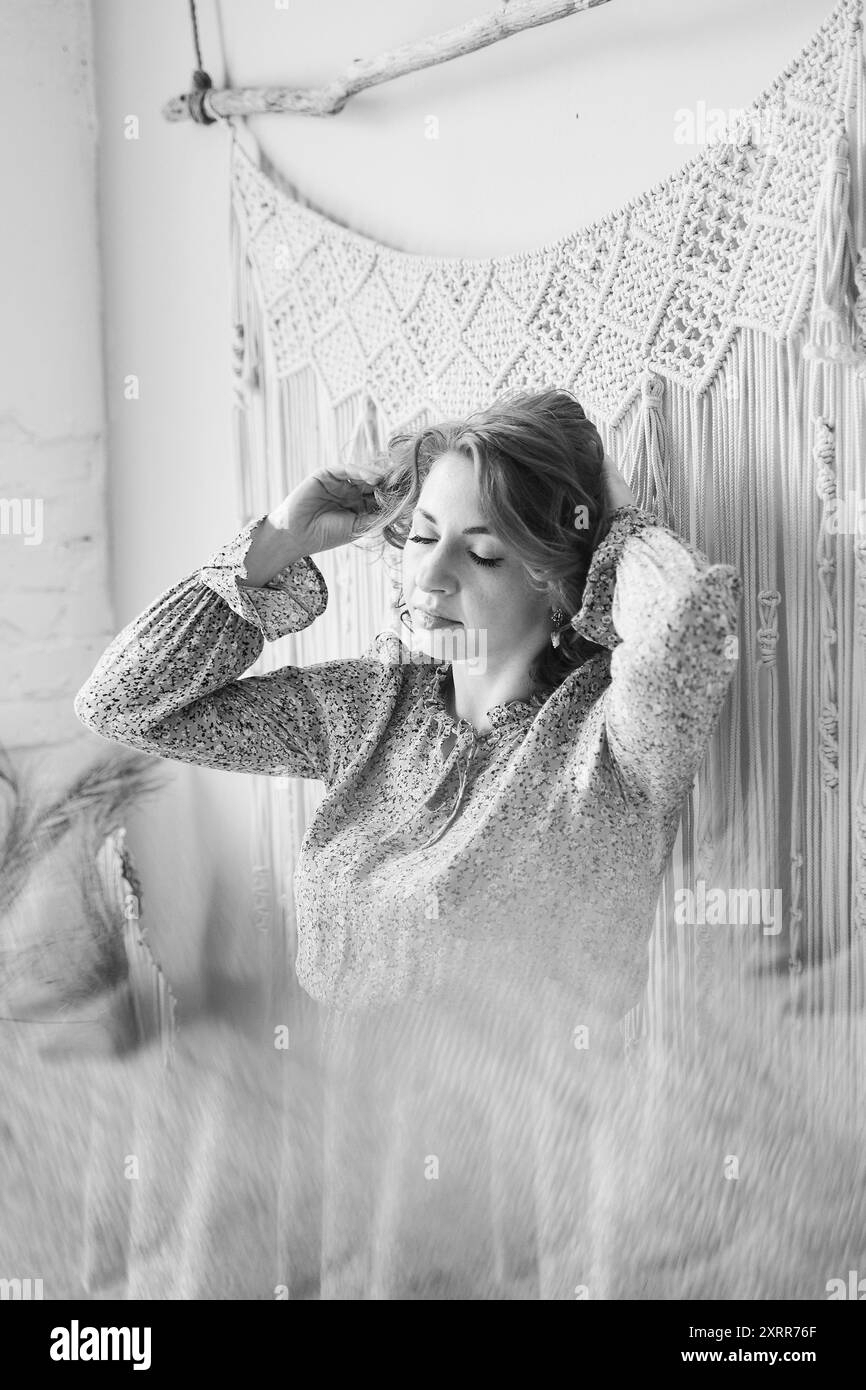 Confident mature middle aged Black and White Stock Photos & Images - Alamy