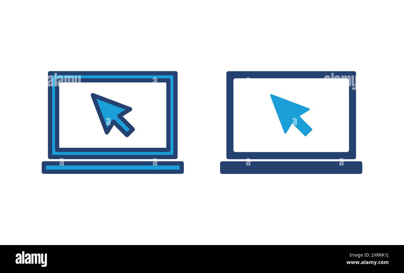 Laptop icon vector. computer icon vector Stock Vector