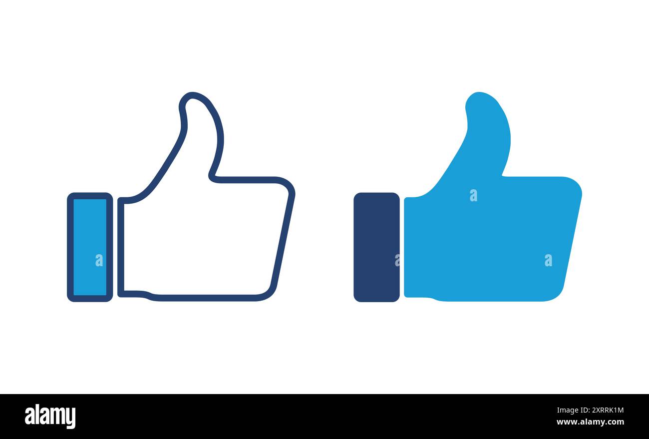 Thumbs up icon vector. Hand like. Like icon vector Stock Vector Image ...