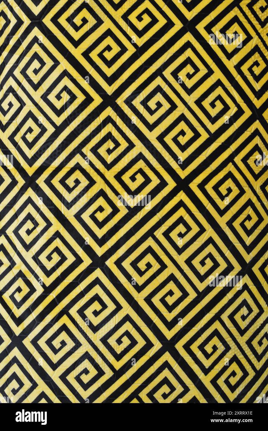 Seamless black and gold pattern background Stock Photo