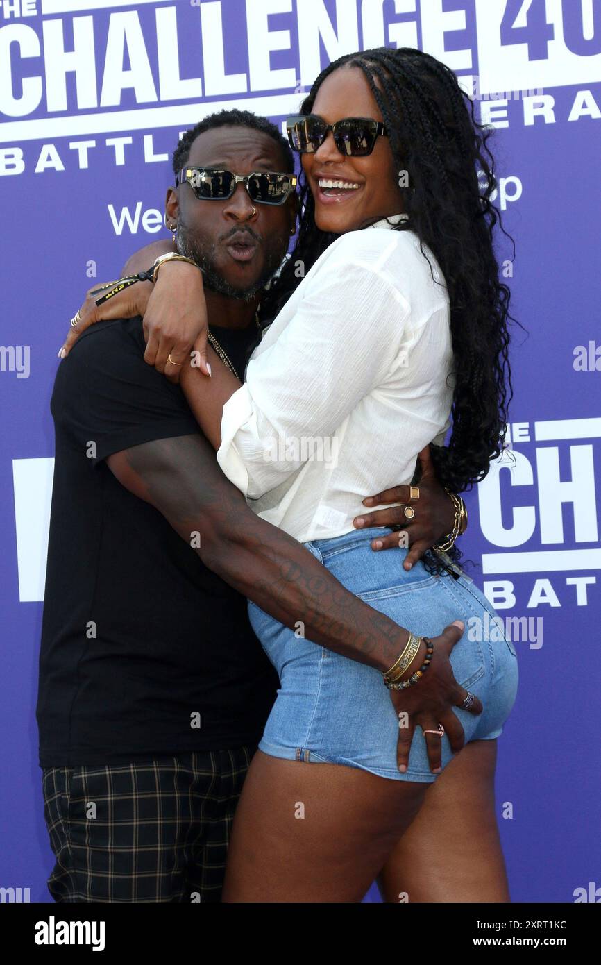 Nehemiah Clark, Nia Moore at arrivals for MTV s The Challenge 40