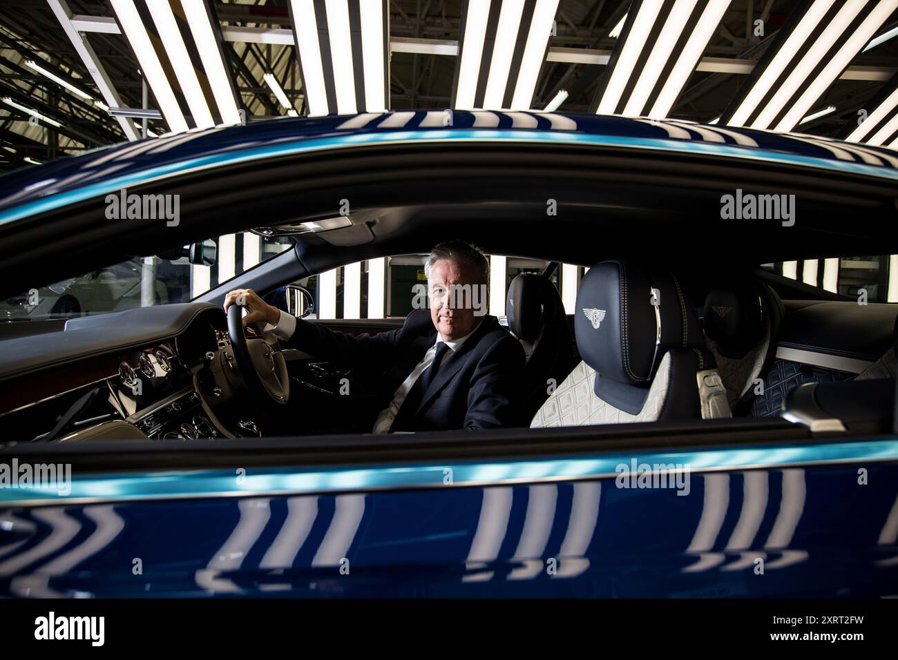 Adrian Hallmark - CEO of Bentley Motors Adrian Hallmark - Bentley Motors Stock Photo