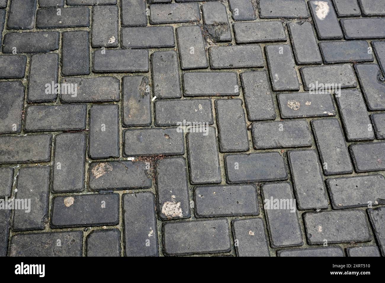 pattern block on the paving block Stock Photo - Alamy