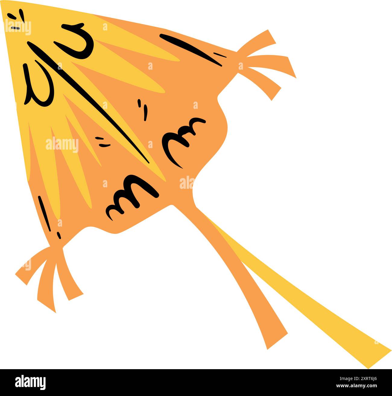 Yellow kite Stock Vector Images - Alamy