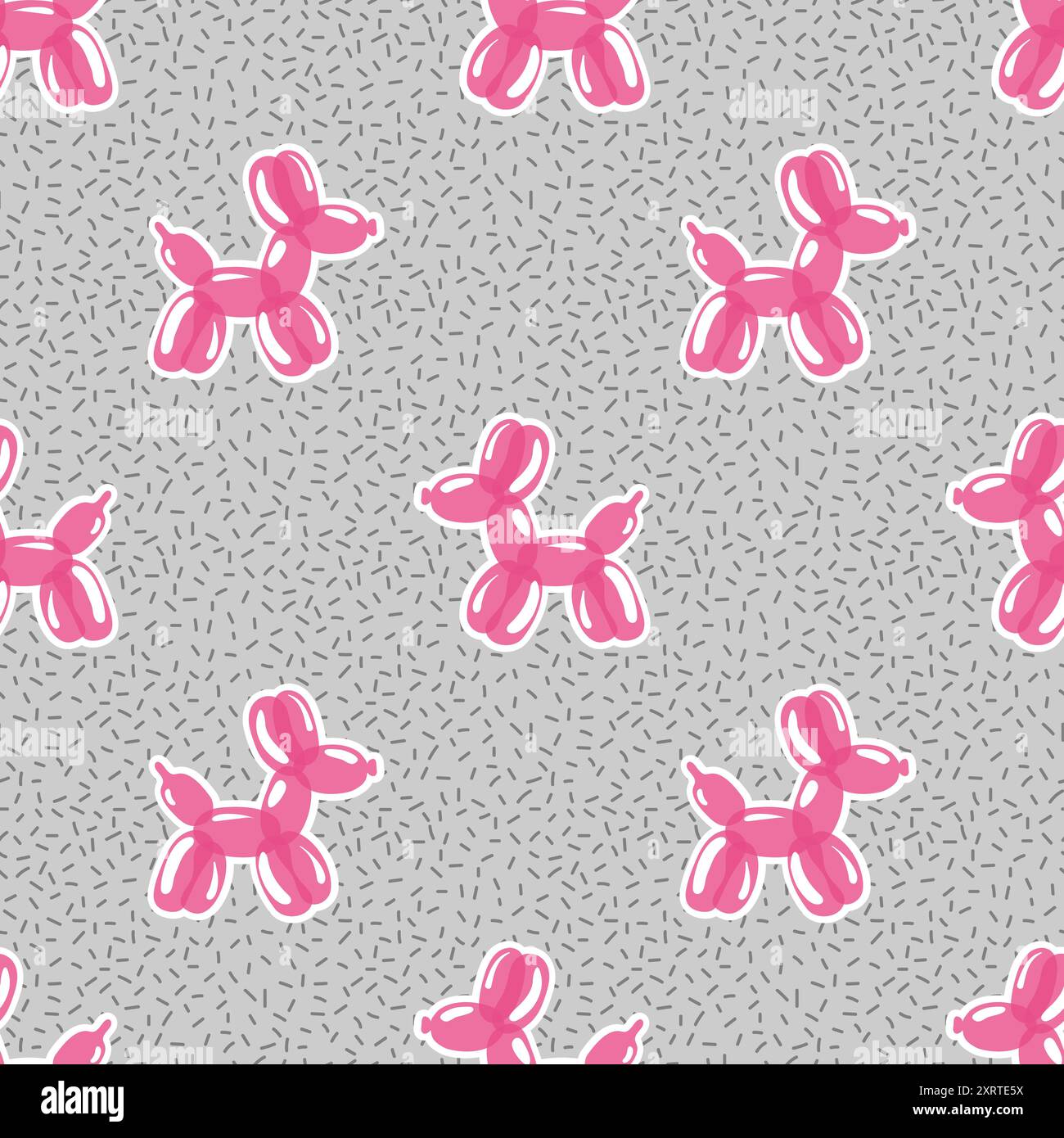 Birthday seamless cartoon balloons Stock Vector Images - Alamy