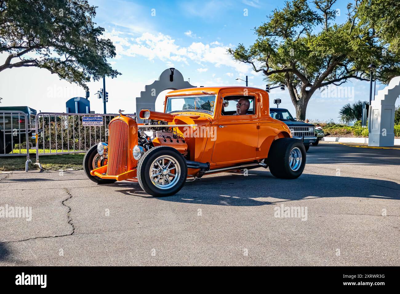 Gulfport, MS - October 02, 2023: Low perspective front corner view of a ...