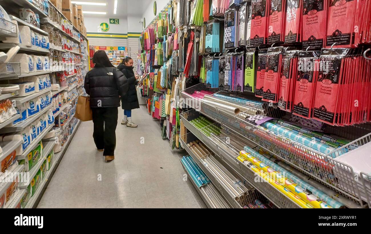 Toronto, On, Canada - July 4, 2024:  View the shelves with the toys in the Dollarama store Stock Photo