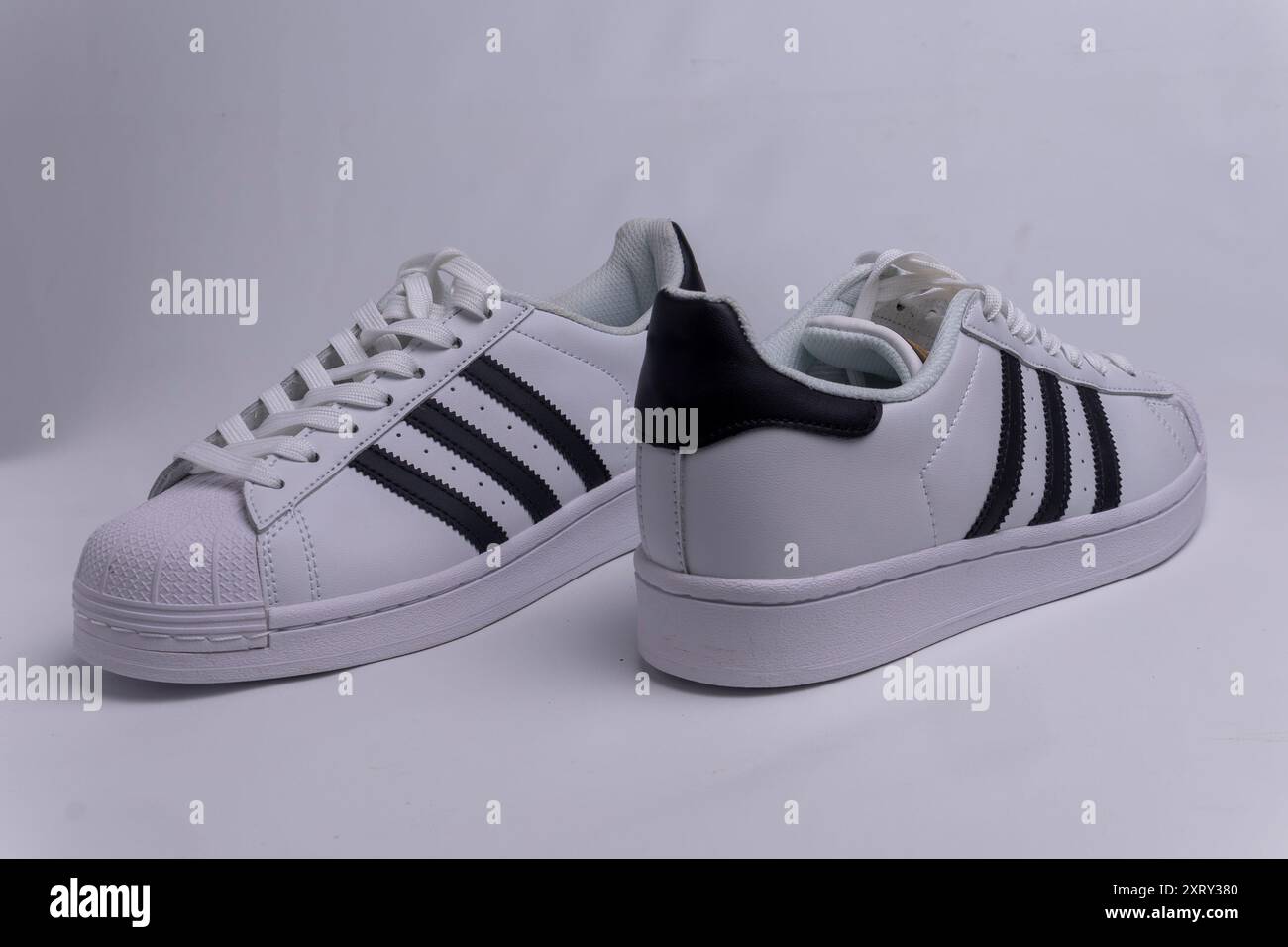 Kyiv, Ukraine-8.10.2024 Adidas women's white sneakers Stock Photo - Alamy