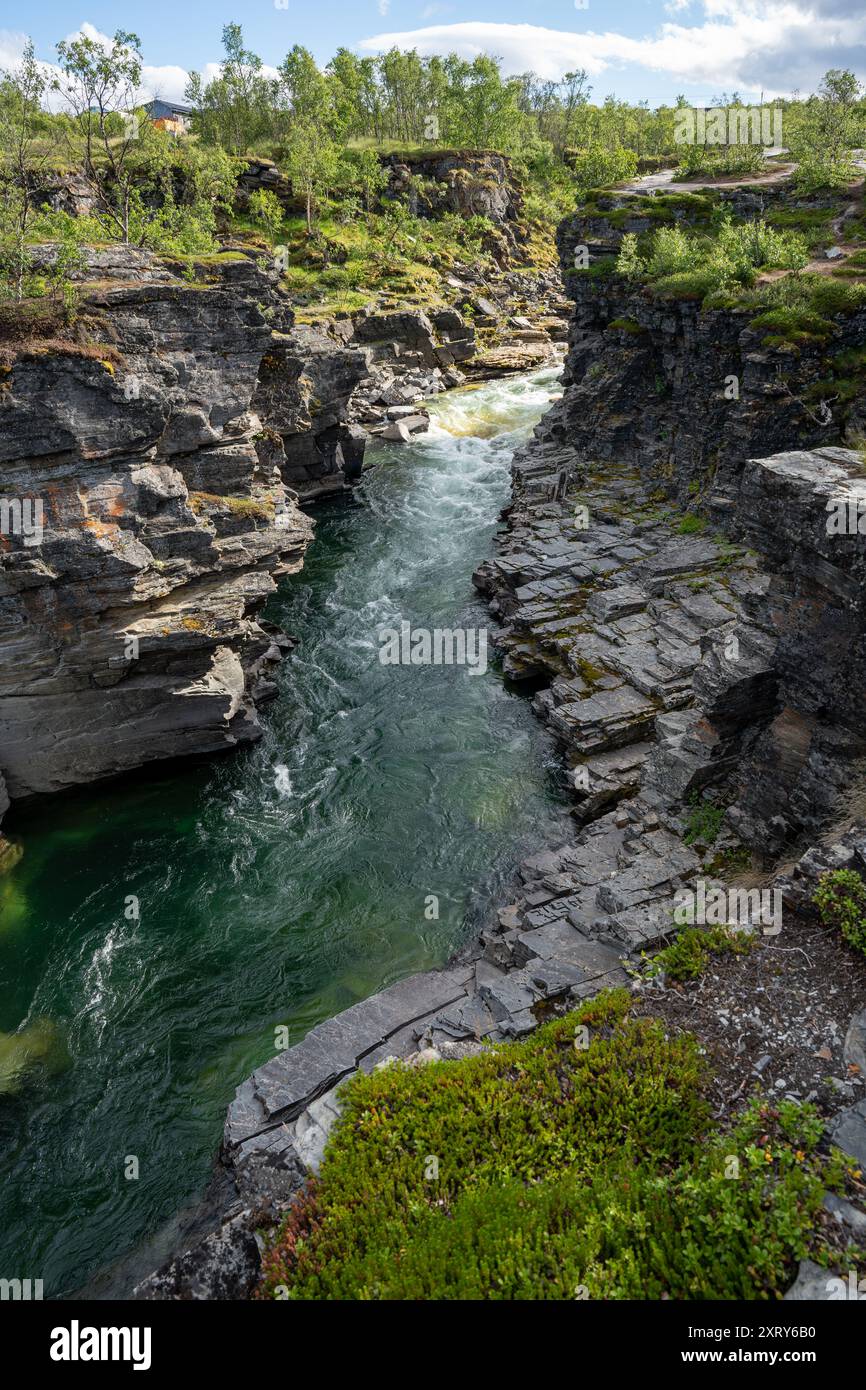 Abisko river canyon in Abisko National Park, Sweden Stock Photo - Alamy