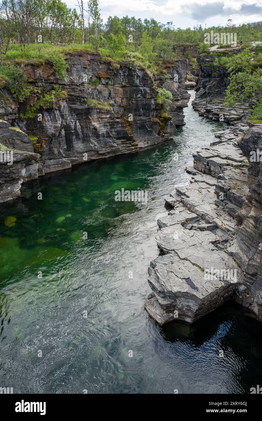 Abisko river canyon in Abisko National Park, Sweden Stock Photo - Alamy