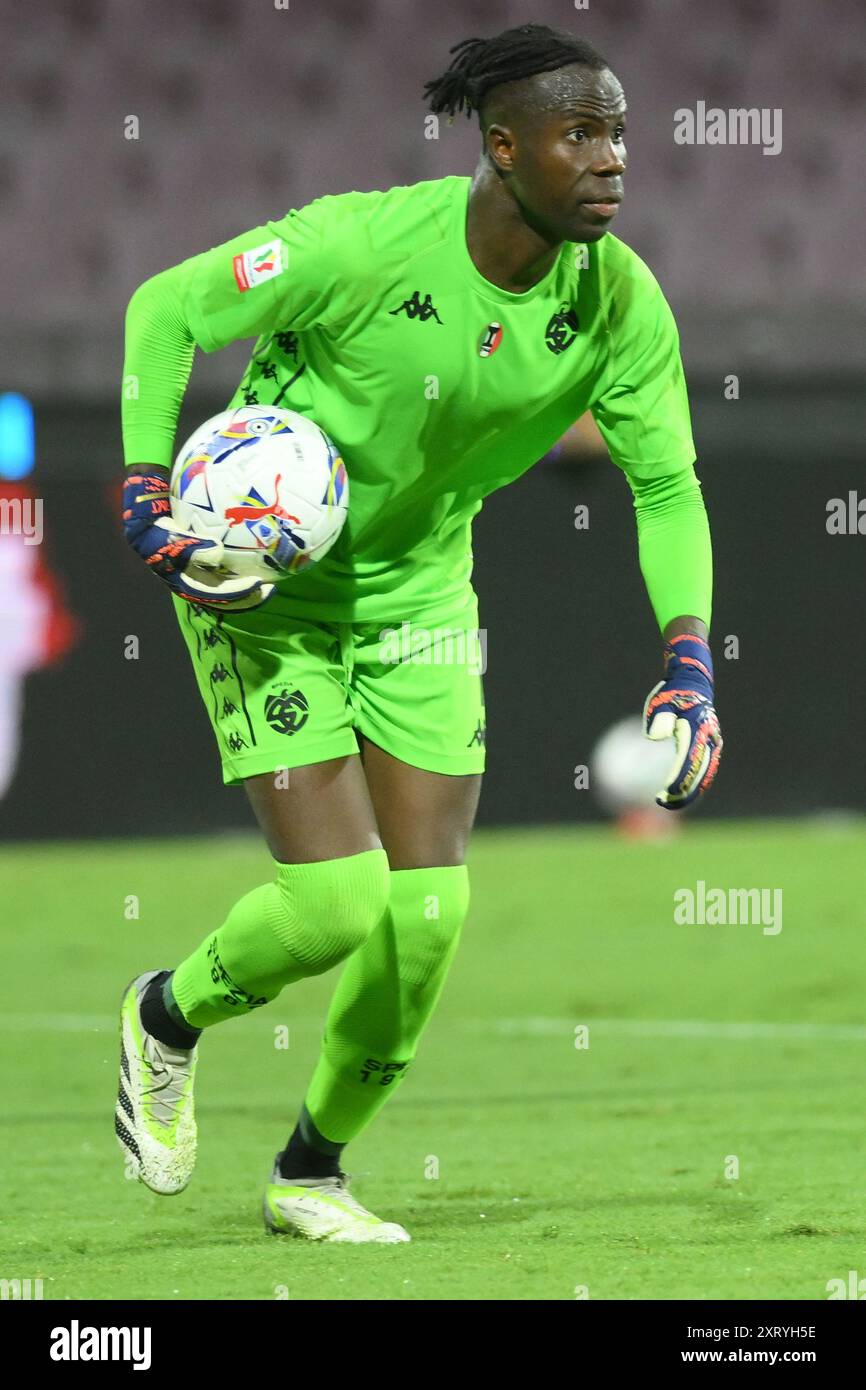 Mouhamadou Sarr of Spezia Calcio in action during the Soccer Italian Cup  Freccia Rossa between US Salernitana 1919 vs Spezia Calcio at Arechi  Stadium Stock Photo - Alamy