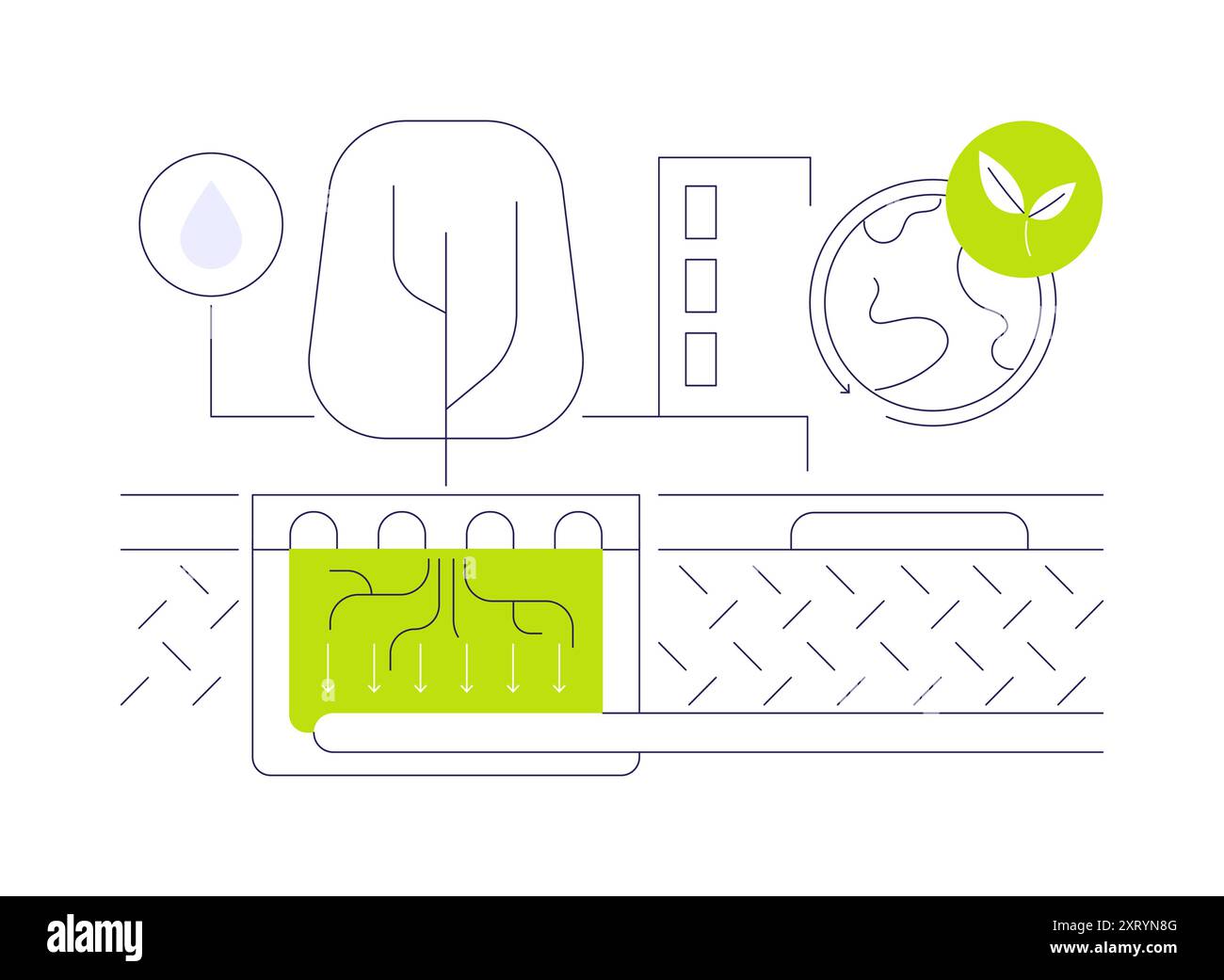 Biofiltration abstract concept vector illustration Stock Vector Image ...