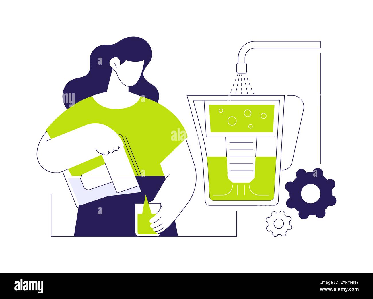 Water filter pitcher abstract concept vector illustration Stock Vector ...