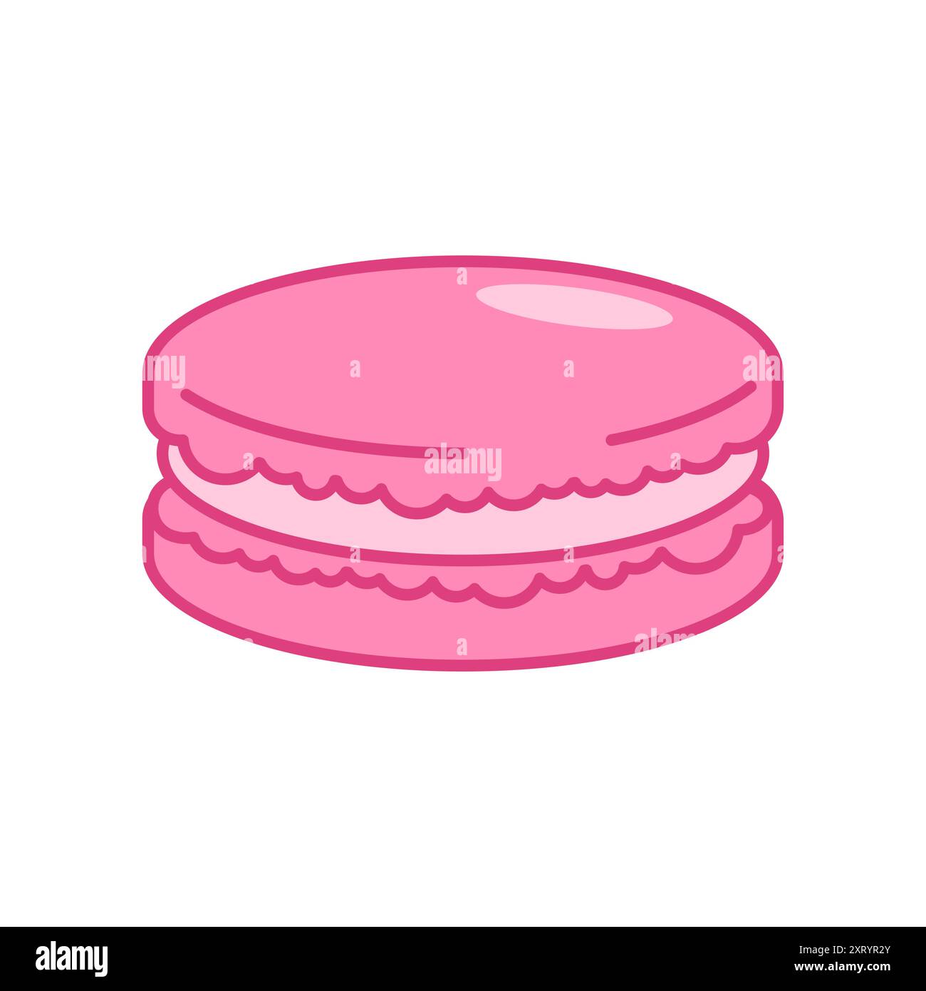 Macaroon isolated. Macaroons icon sign. Macaron symbol Stock Vector