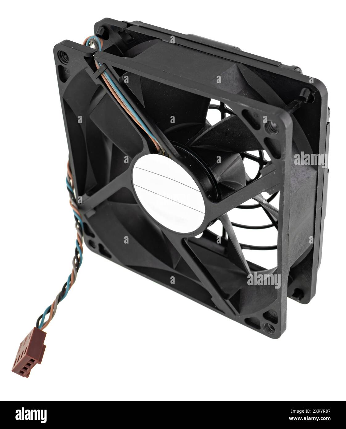 computer fan, cooling system, on white background in insulation Stock ...