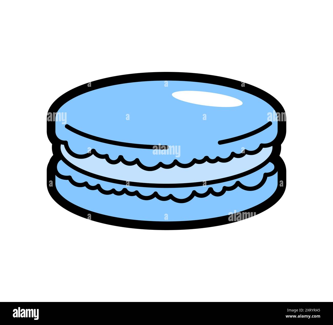 Macaroon isolated. Macaroons icon sign. Macaron symbol Stock Vector