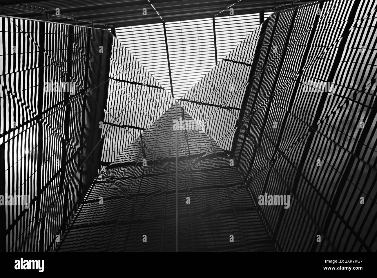 Outside architectural details of a modern building, London, UK Stock Photo