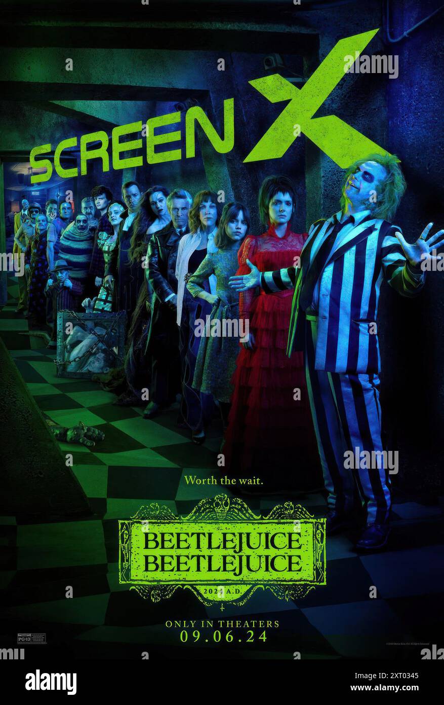 BEETLEJUICE BEETLEJUICE, (aka BEETLEJUICE 2), US ScreenX poster, from
