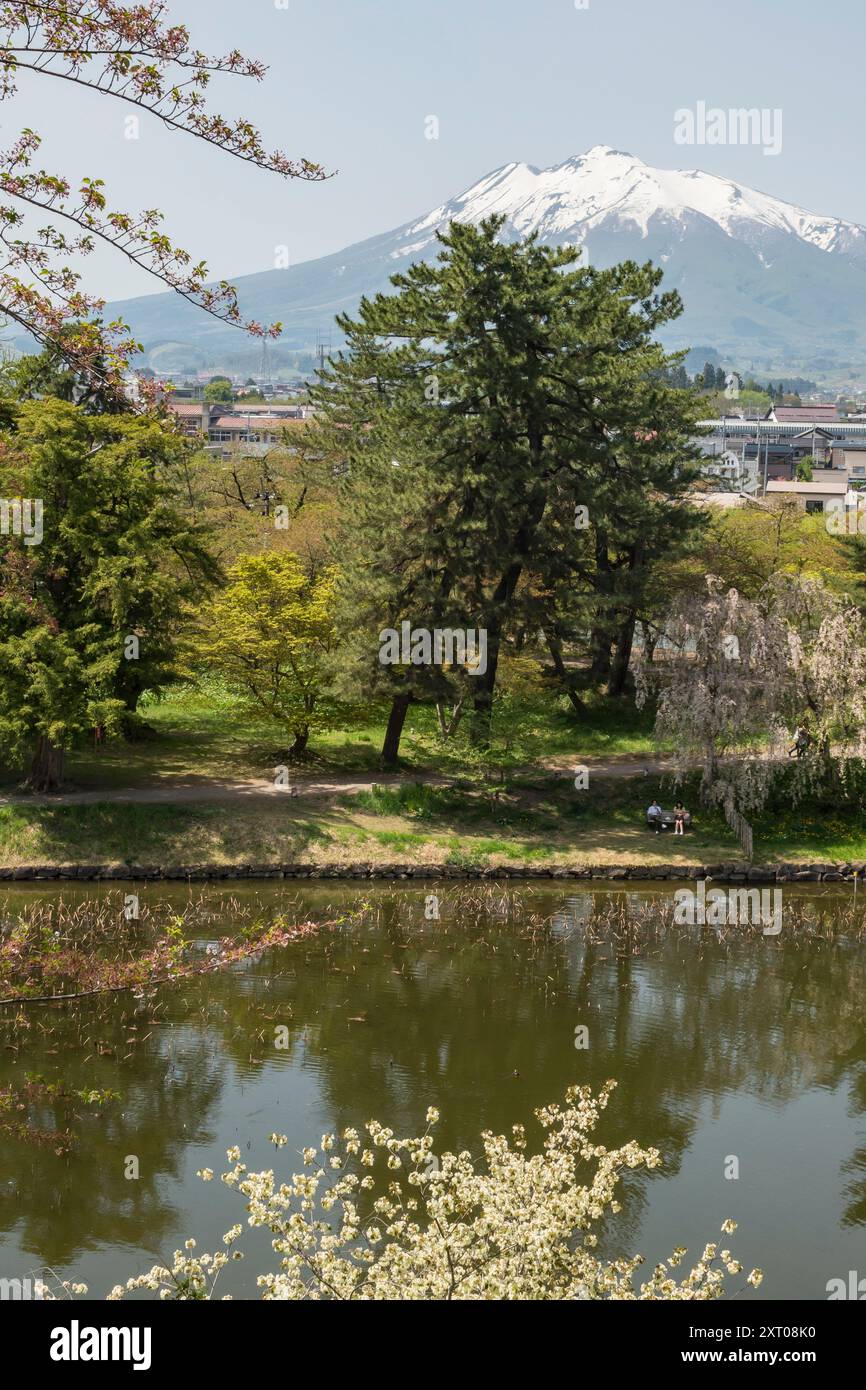 Hirosaki Castle and gardens during the 2024 Cherry Blossom Festival