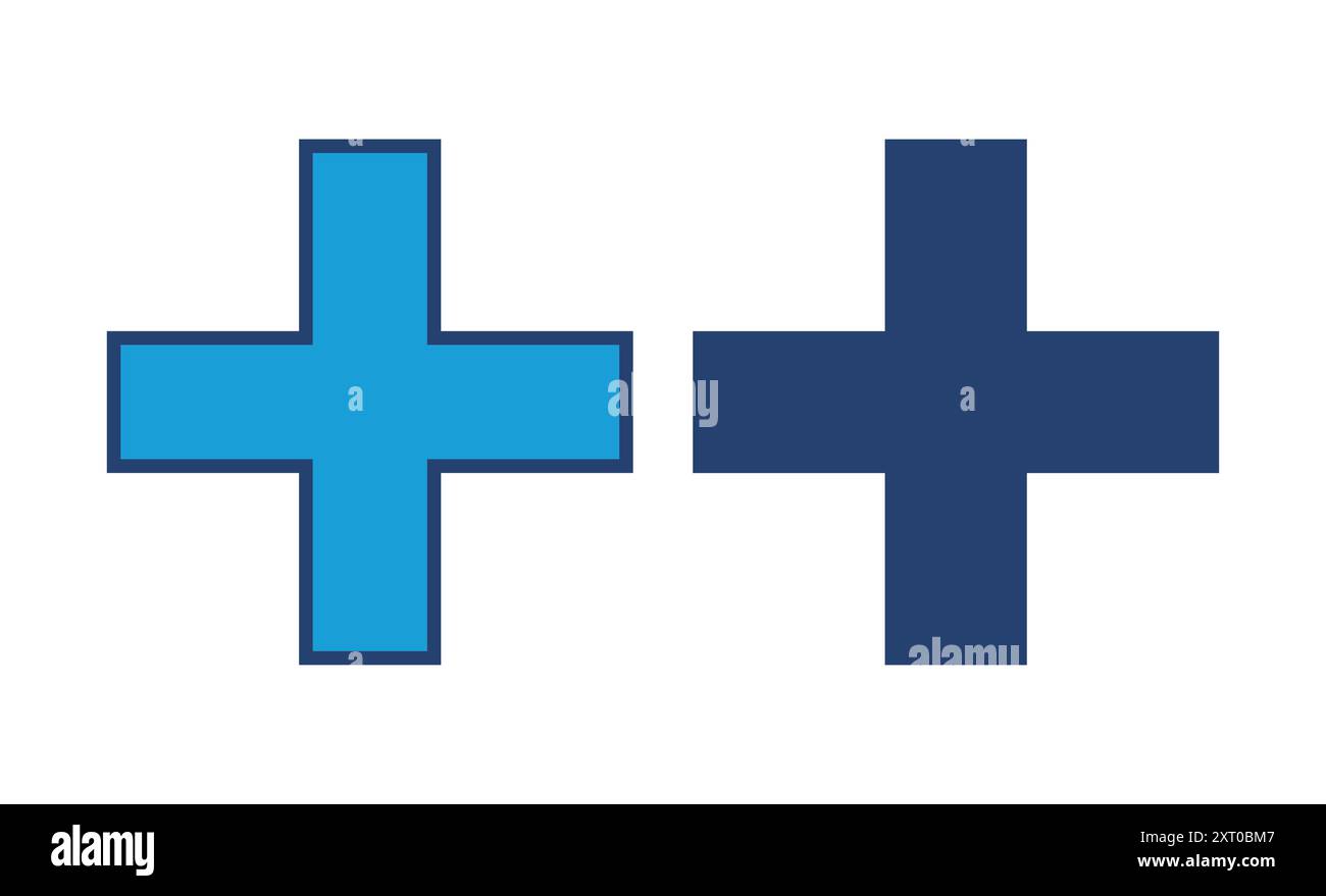 Plus Icon vector. Add plus icon Stock Vector