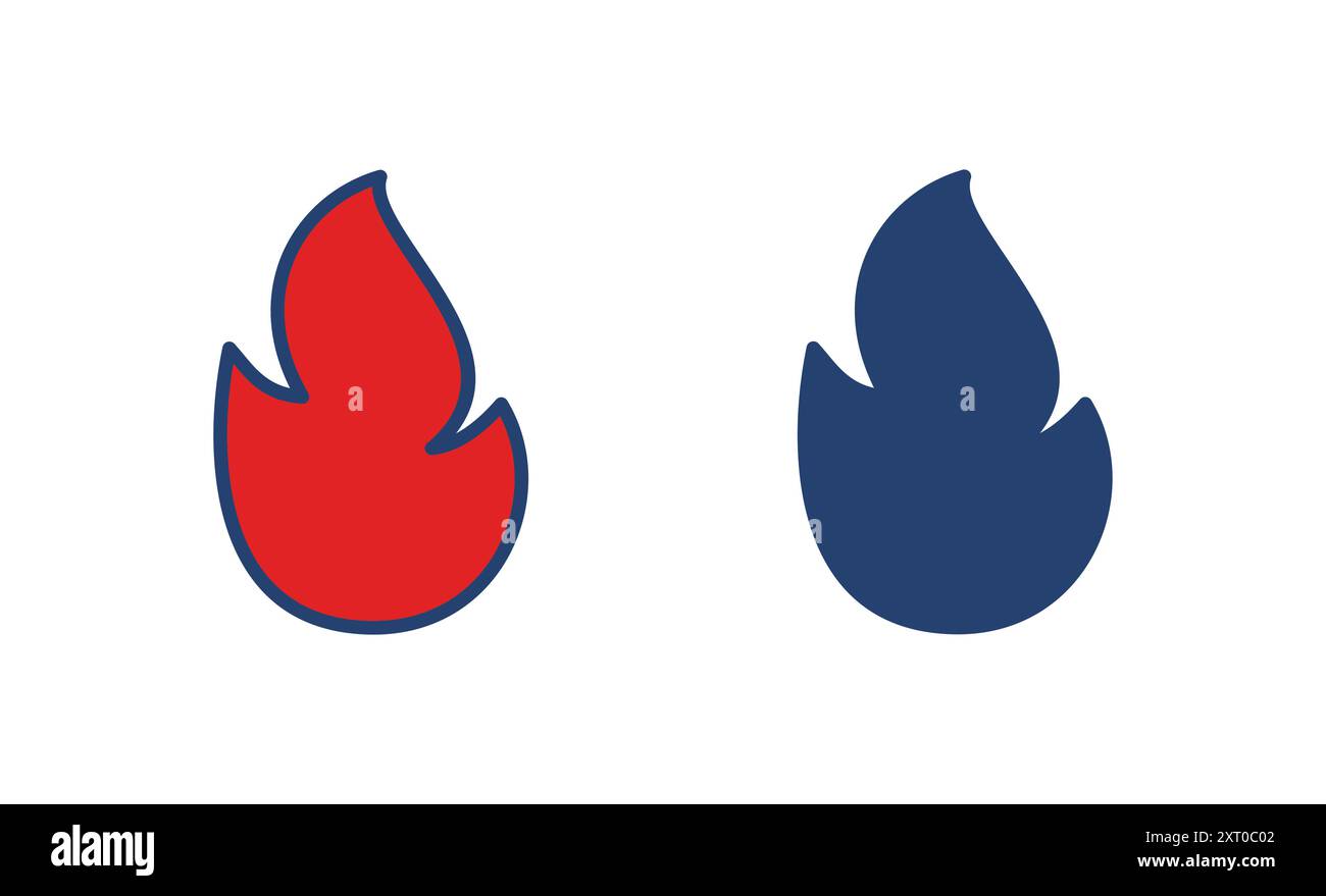 Fire icon vector. fire vector icon Stock Vector Image & Art - Alamy